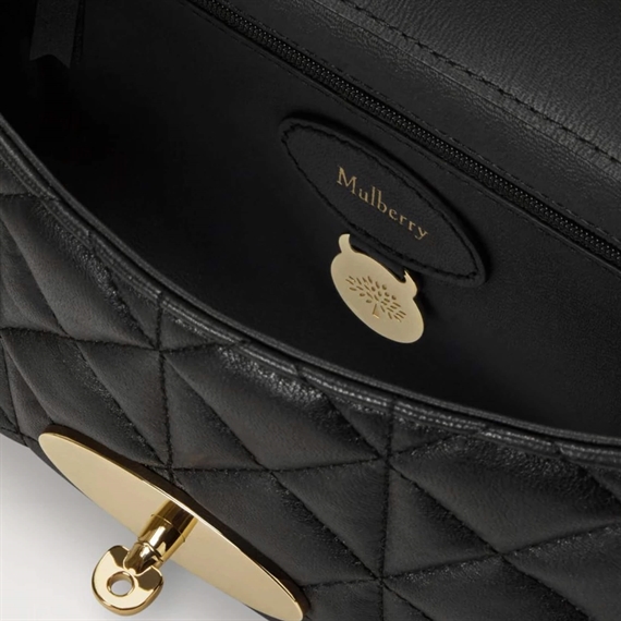 Mulberry Lily Black Quilted Nappa 